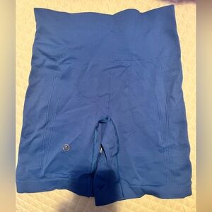 Blue Lululemon High-Waisted Shorts